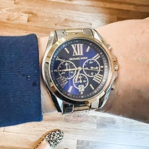 Michael Kors Women’s Bradshaw Stainless Steel 43mm Chronograph, 22mm band